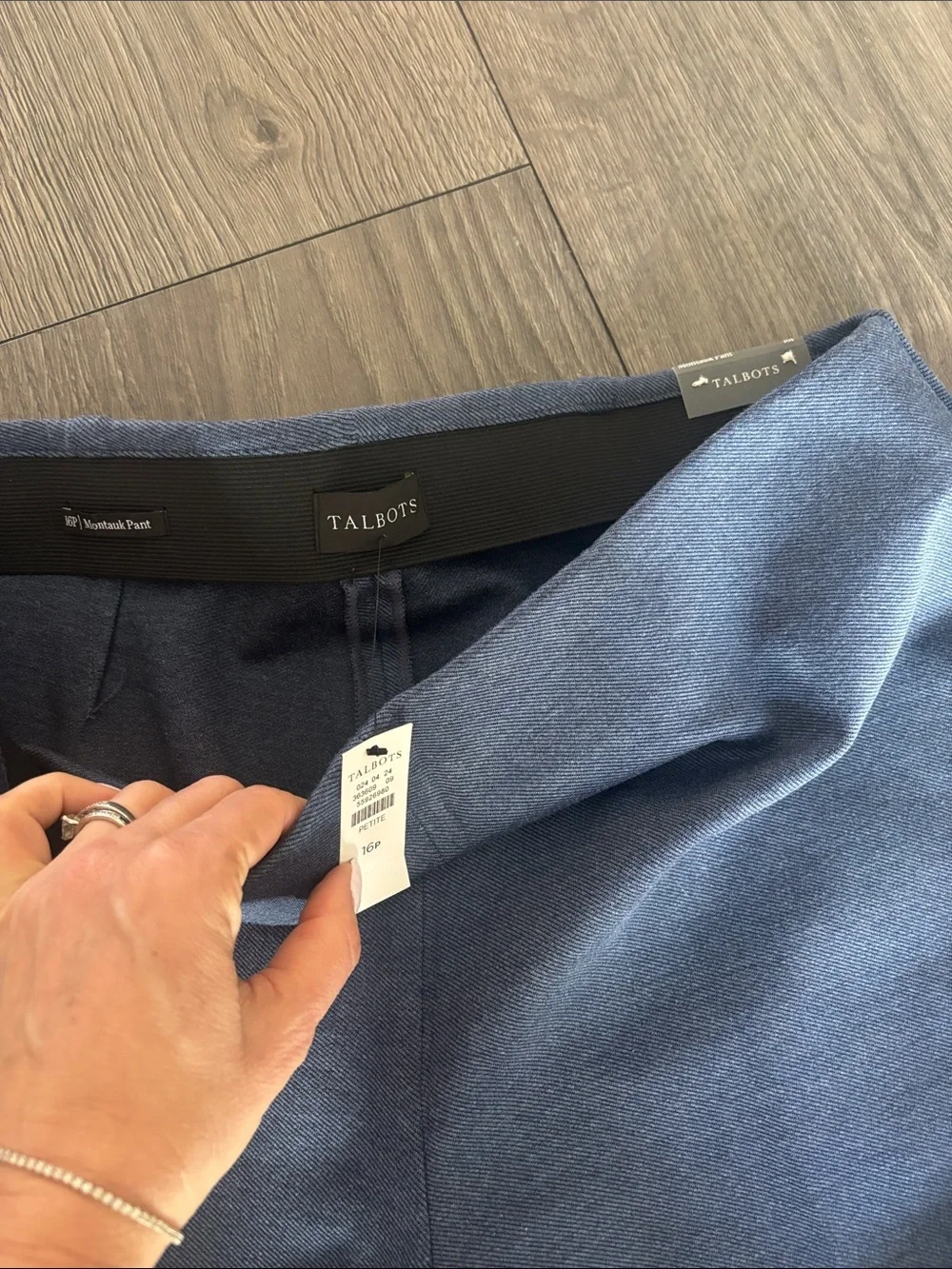 Talbots Montauk Blue Pull-On Stretch Knit Pants for Women